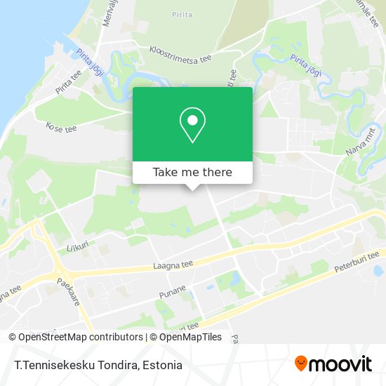 Карта T.Tennisekesku Tondira