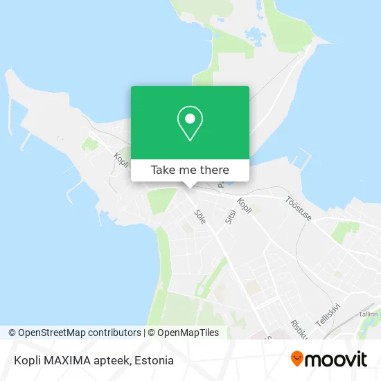 Карта Kopli MAXIMA apteek