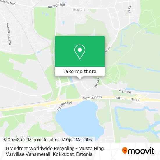 Карта Grandmet Worldwide Recycling - Musta Ning Värvilise Vanametalli Kokkuost