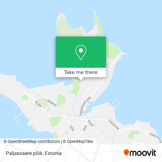 Карта Paljassaare põik