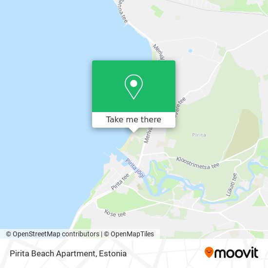 Pirita Beach Apartment map