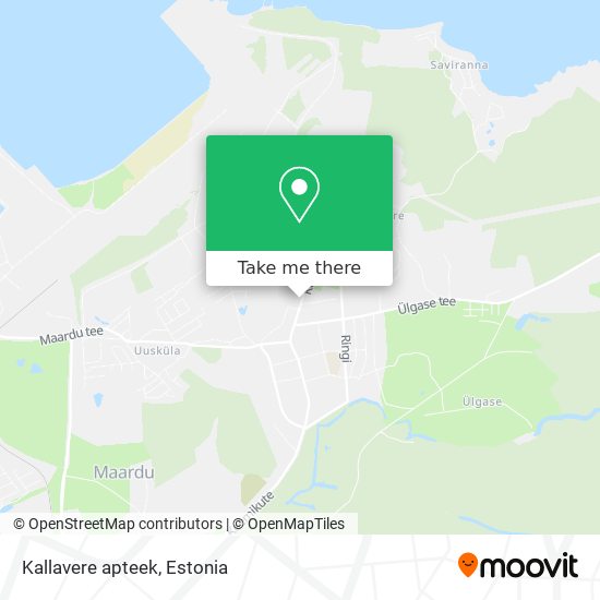 Карта Kallavere apteek