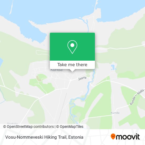 Vosu-Nommeveski Hiking Trail map