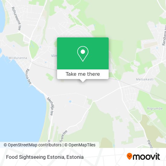 Food Sightseeing Estonia map