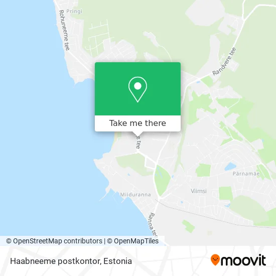 Карта Haabneeme postkontor