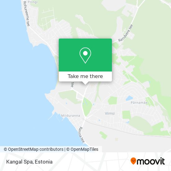 Карта Kangal Spa