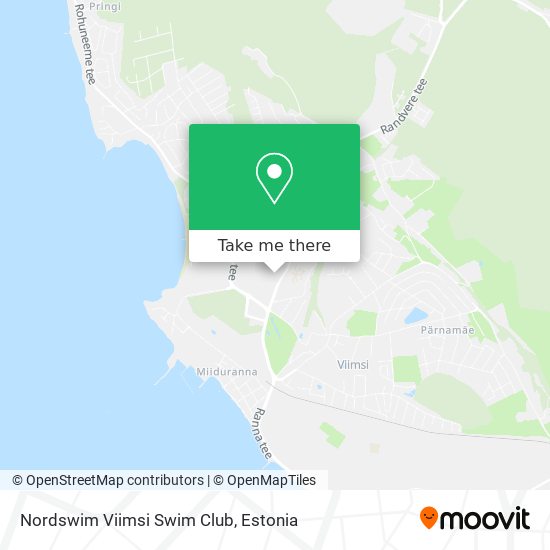 Карта Nordswim Viimsi Swim Club