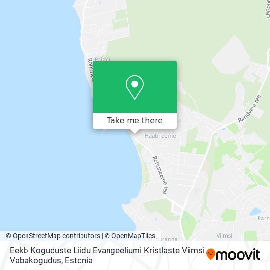 Eekb Koguduste Liidu Evangeeliumi Kristlaste Viimsi Vabakogudus map