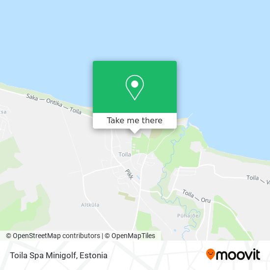 Toila Spa Minigolf map