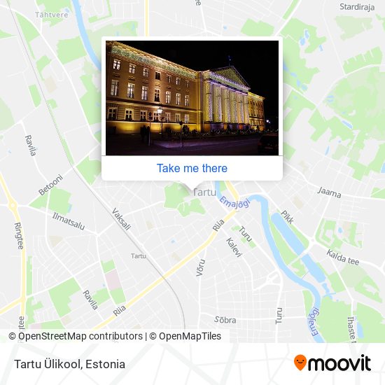 Карта Tartu Ülikool