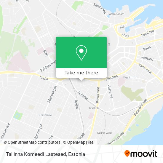 Карта Tallinna Komeedi Lasteaed