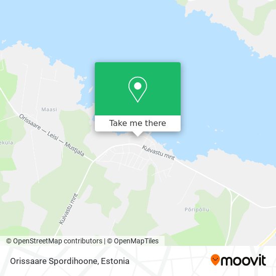 Orissaare Spordihoone map