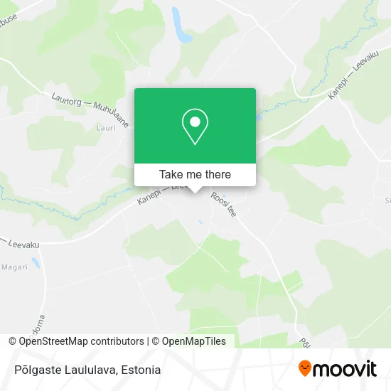 Карта Põlgaste Laululava