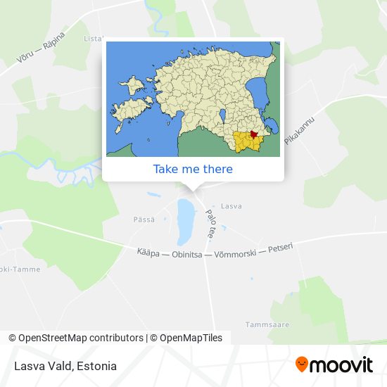 Карта Lasva Vald