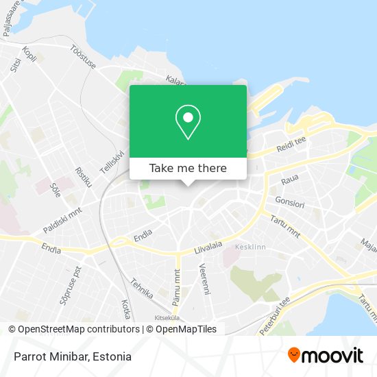 Parrot Minibar map