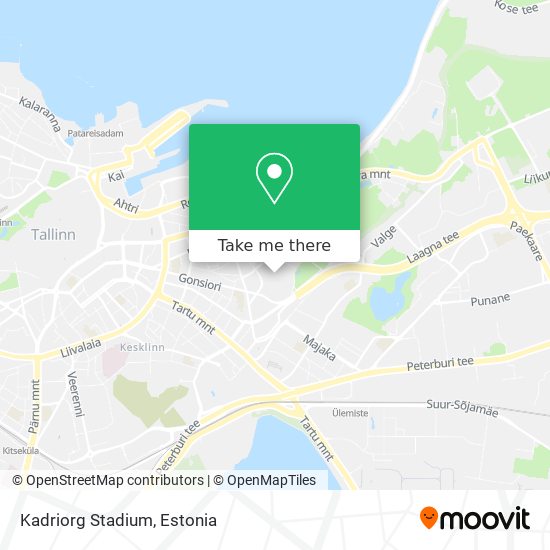 Kadriorg Stadium map