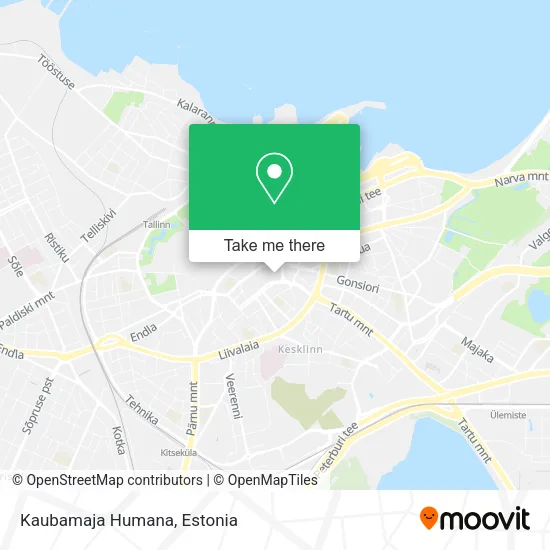 Карта Kaubamaja Humana