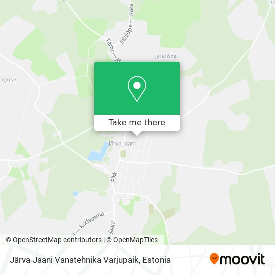 Карта Järva-Jaani Vanatehnika Varjupaik