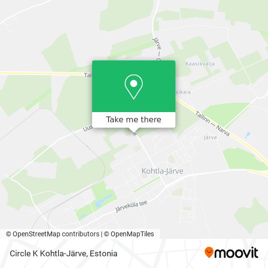 Circle K Kohtla-Järve map