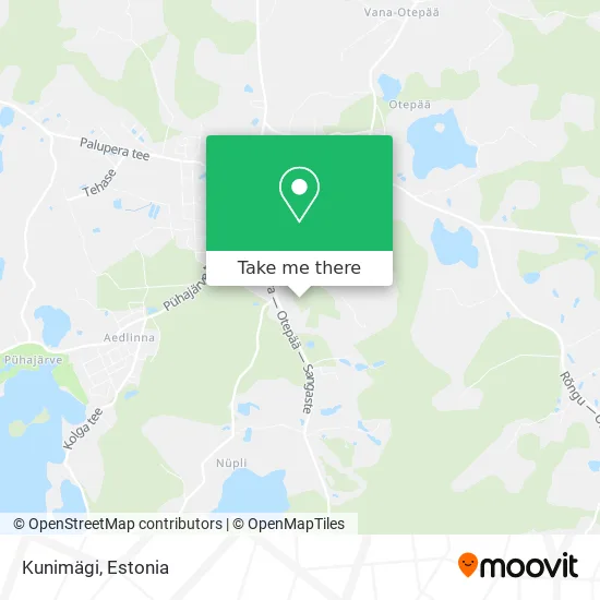 Карта Kunimägi