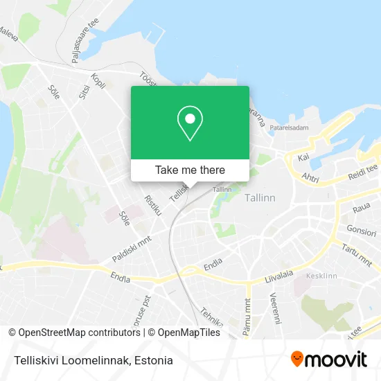 Карта Telliskivi Loomelinnak