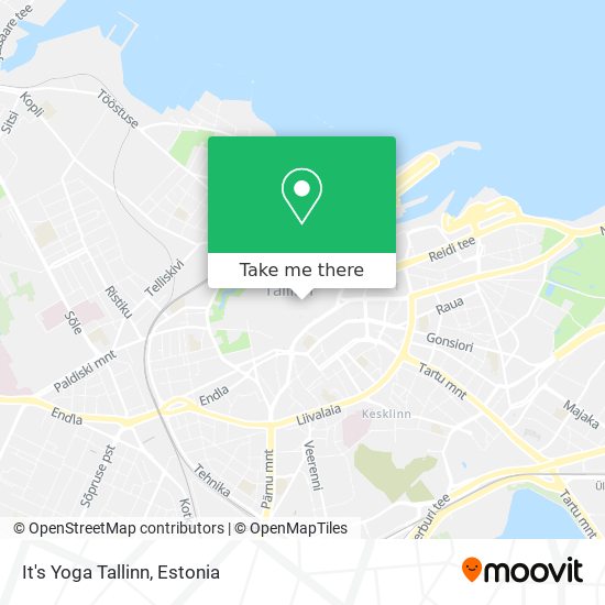 It's Yoga Tallinn map