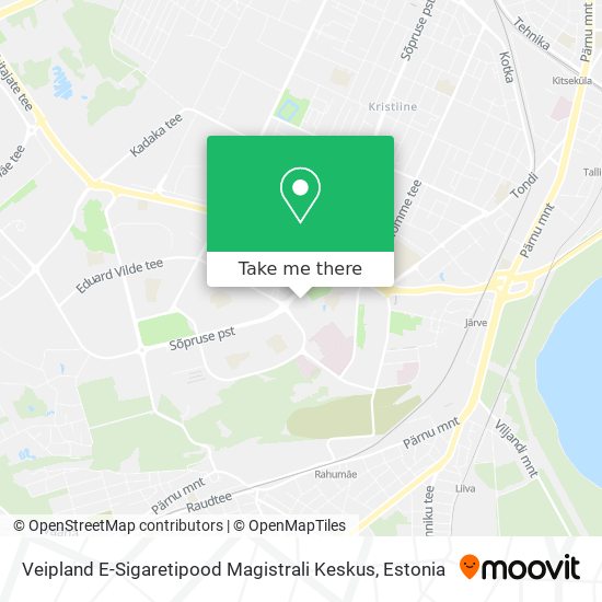 Карта Veipland E-Sigaretipood Magistrali Keskus