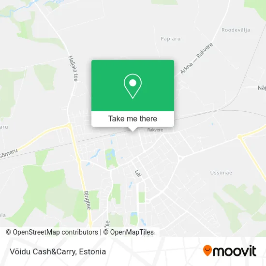 Карта Võidu Cash&Carry