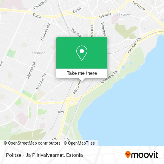 Карта Politsei- Ja Piirivalveamet