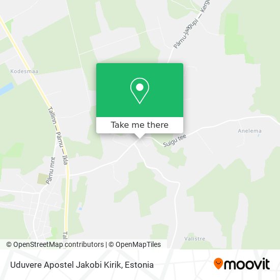 Uduvere Apostel Jakobi Kirik map