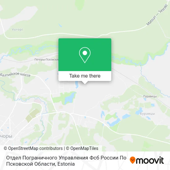 Отдел Пограничного Управления Фсб России По Псковской Области map