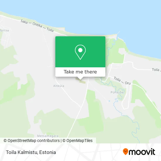 Карта Toila Kalmistu