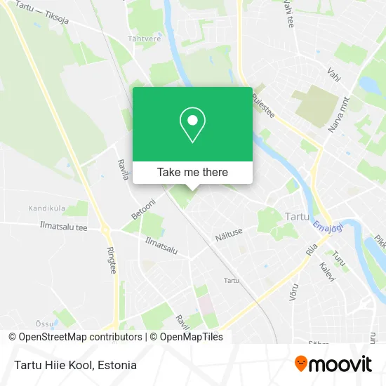 Карта Tartu Hiie Kool