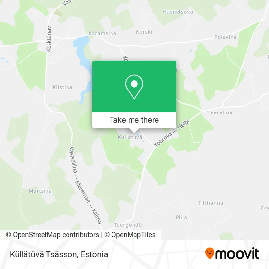 Карта Küllätüvä Tsässon