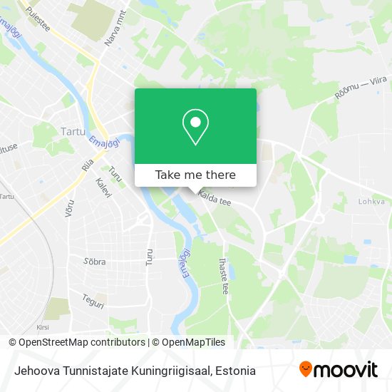 Карта Jehoova Tunnistajate Kuningriigisaal