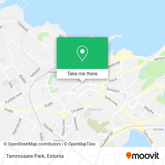 Tammsaare Park map