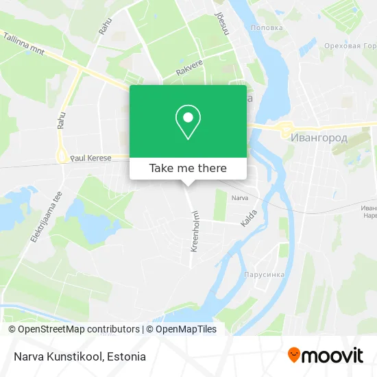 Карта Narva Kunstikool