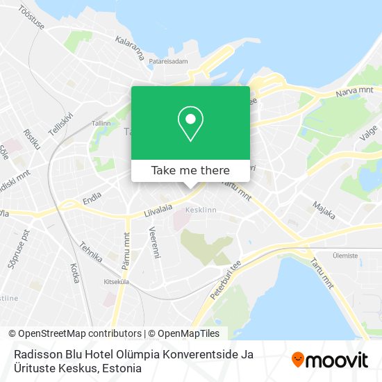 Radisson Blu Hotel Olümpia Konverentside Ja Ürituste Keskus map