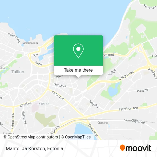 Карта Mantel Ja Korsten