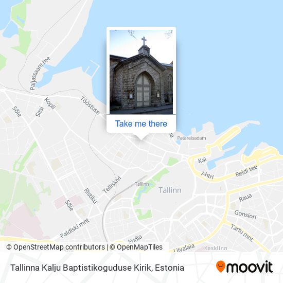 Карта Tallinna Kalju Baptistikoguduse Kirik