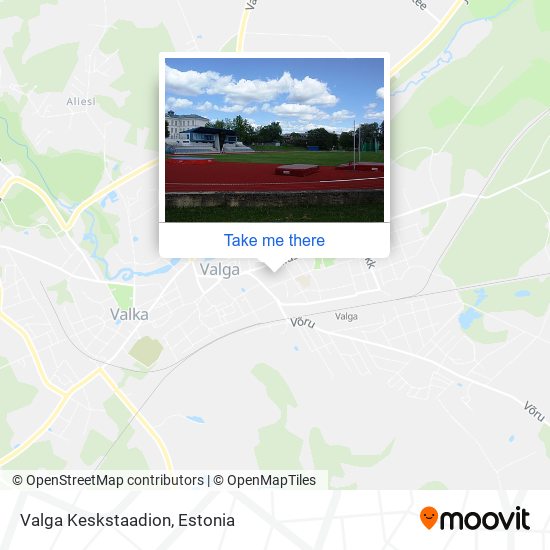 Valga Keskstaadion map