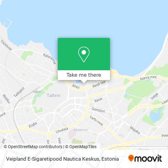Veipland E-Sigaretipood Nautica Keskus map