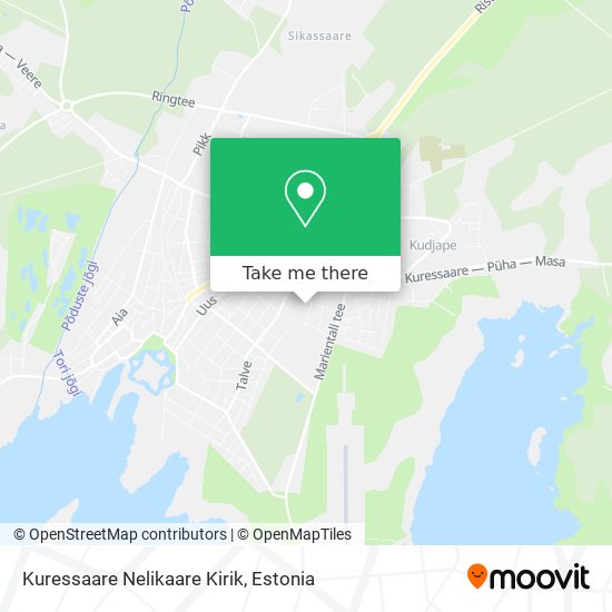 Карта Kuressaare Nelikaare Kirik