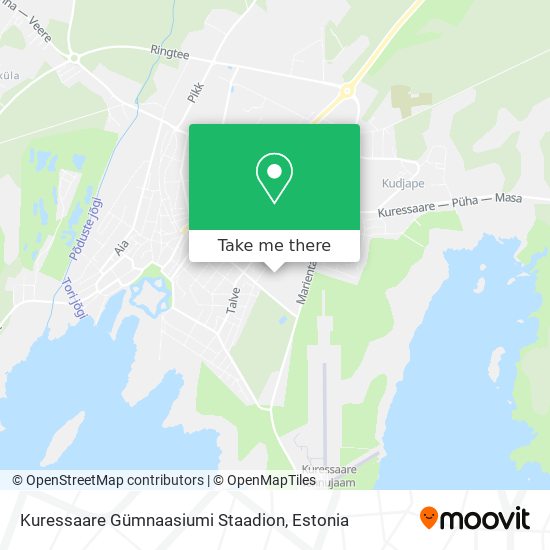 Карта Kuressaare Gümnaasiumi Staadion