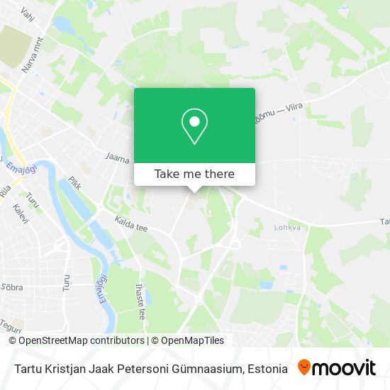 Tartu Kristjan Jaak Petersoni Gümnaasium map