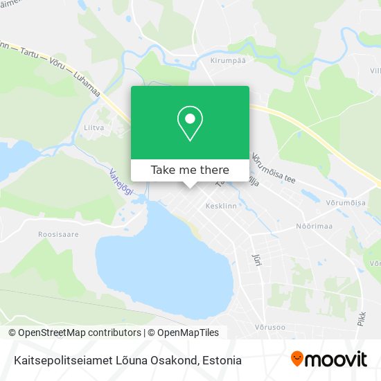 Kaitsepolitseiamet Lõuna Osakond map