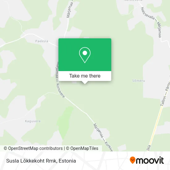 Карта Susla Lõkkekoht Rmk