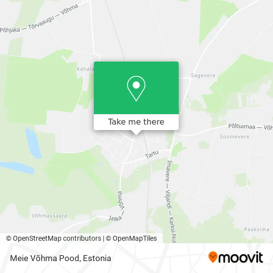 Карта Meie Võhma Pood