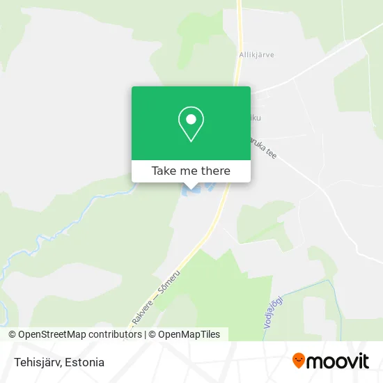 Карта Tehisjärv