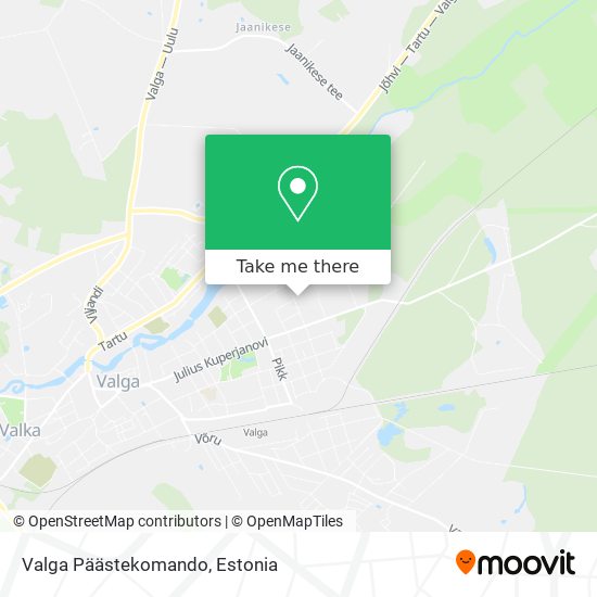 Valga Päästekomando map